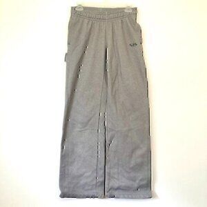 BOOMBAH Solid Heather Gray Elastic Waist Fleece Lined Sweats Sweatpants Small